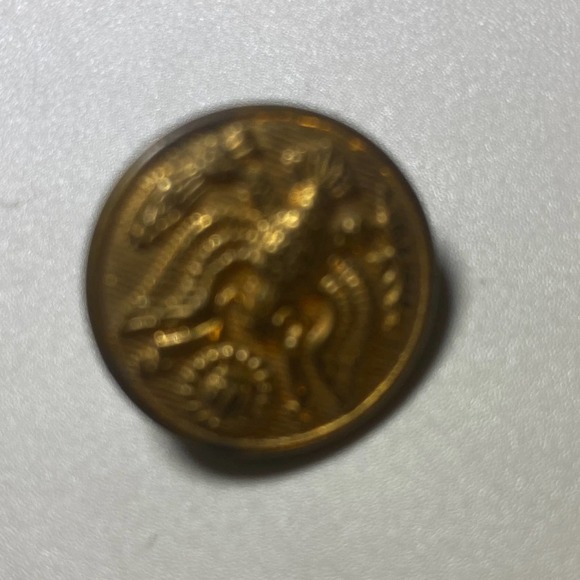 Vintage U.S. Army Uniform Brass Great Seal BUTTON Waterbury Button Co - Picture 4 of 5